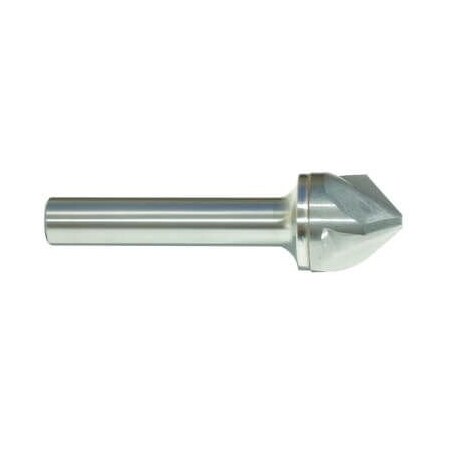 Morse Machine Countersink, Series 5753, 316 Body Dia, 2 Overall Length, 316 Shank Dia, 3 Flutes, 90 50645